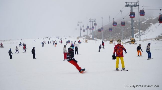 Erciyes otelleri sömestire dolu girdi