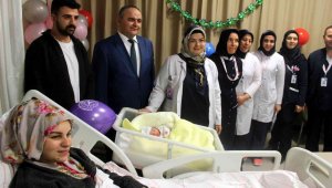 Kayseri'de yılın ilk bebeği 'Yüsra' oldu