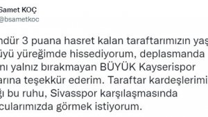 Kayserispor Basın Sözcüsü Batuhan Samet Koç: