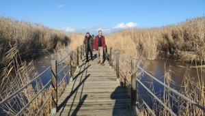"Kuş cenneti" buz tuttu