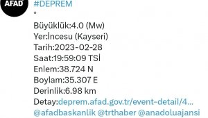 Kayseri ikinci kez sallandı