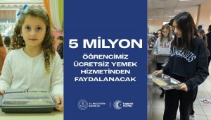 Türkiye'de 5 milyon, Kayseri'de 32 bin 717 öğrenciye ücretsiz yemek verilecek