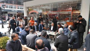 Başkan Büyükkılıç, Vali Çiçek ile birlikte esnaf ziyaretinde