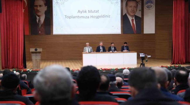 Başkan Palancıoğlu, Melikgazi Müftülüğü'nün aylık değerlendirme toplantısına katıldı