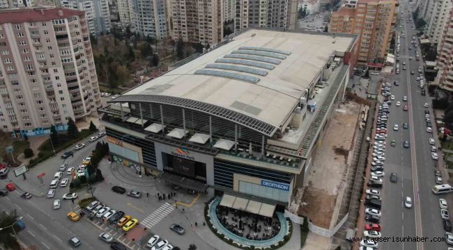 Kayseripark'taki kaçak inşaat havadan görüntülendi