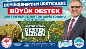 Başkan Büyükkılıç: "16 ilçemize 400 ton tohum dağıtıyoruz"