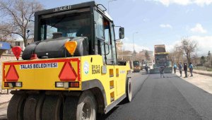 Talas'ta asfalt sezonu hızlı başladı