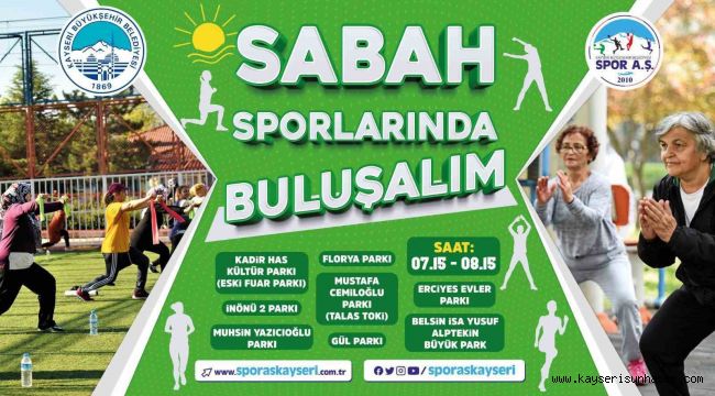 Kayserililer, Spor A.Ş. ile sabah sporunda buluşuyor