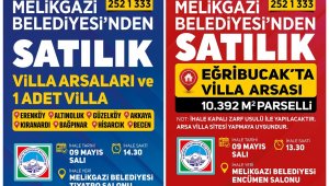 Melikgazi Belediyesi'nden satılık villa ve villa arsası ihalesi