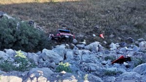 Motosiklet Uçurumdan Yuvarlandı