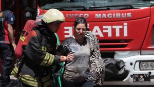 Şarjdaki telefon patladı, yangın çıktı