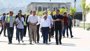 Başkan Büyükkılıç Recep Tayyip Erdoğan Millet Bahçesi'ndeki Çalışmaları İnceledi