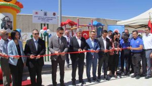 Bünyan'da kapalı kadın cezaevi içerisinde eğitim gören çocuklar için oyun parkı açıldı