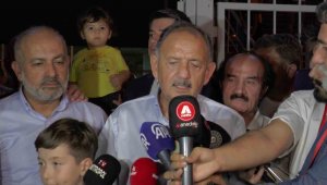 Bakan Özhaseki: "Eldeki kadro ile yapılabilecek ne varsa en iyisini yaptılar"