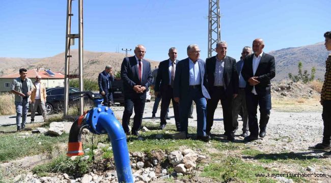 Başkan Büyükkılıç, 6 milyon TL'lik sulama tesisini yerinde inceledi