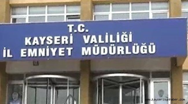 Kayseri Emniyet Müdürlüğünde acı olay