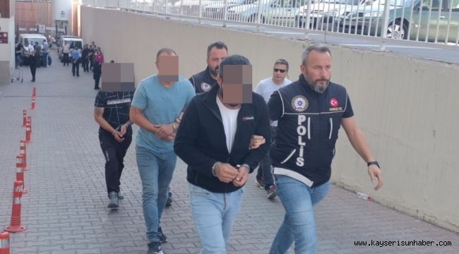 Kayseri'de uyuşturucu operasyonu: 3 gözaltı
