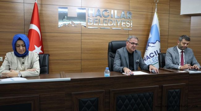 Hacılar Belediye Meclisi Ekip Ayı Toplantısını yaptı