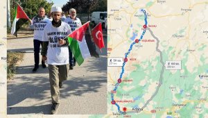 "Filistin" kafilesinin yürüyüşü sürüyor