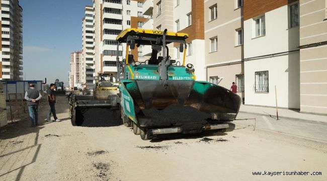 Belsin'de asfalt çalışması yapıldı