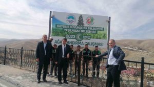 Büyükşehir, ağaçlandırma çalışmasına Yeşilhisar ile devam etti