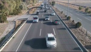 Filistin için özgürlük konvoyu Kayseri'den İncirlik'e hareket etti