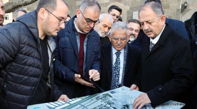 Bakan Özhaseki, Suriçi ve Cami Kebir Projelerini inceledi