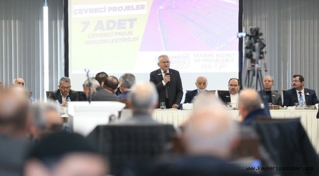 Başkan Büyükkılıç: "Sadece bu sene 152 proje gerçekleştirdik"
