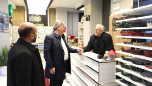 Başkan Palancıoğlu çarşı esnafını ziyaret etti