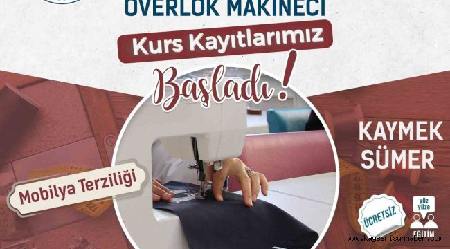 Büyükşehir'den mobilyanın başkenti Kayseri'de "özel" kurs