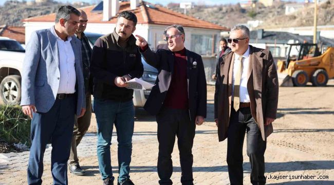 Hacılar'da yol çalışmaları tüm hızıyla sürüyor