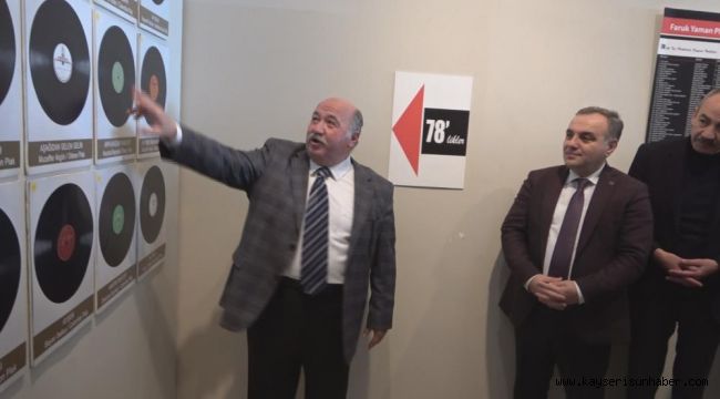 Kayseri'de taş plaklar meraklıları için sergilendi