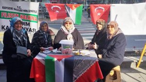 Kayserili kadınlardan Filistin'e Yardım Kampanyası