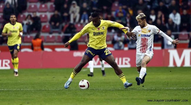 Kayserispor iç sahada ilk kez kaybetti