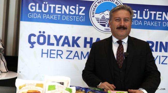 Melikgazi çölyaklı ailelere gıda paketi dağıtıyor