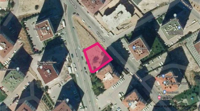 Talas'ta 15 parça taşınmaz satışa çıkıyor