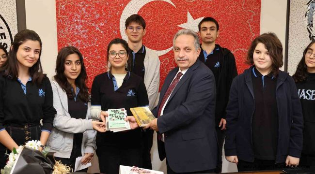 Talaslı öğrencilerden Başkan Yalçın'a teşekkür ziyareti