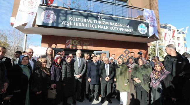 Yeşilhisar İlçe Halk Kütüphanesi açıldı