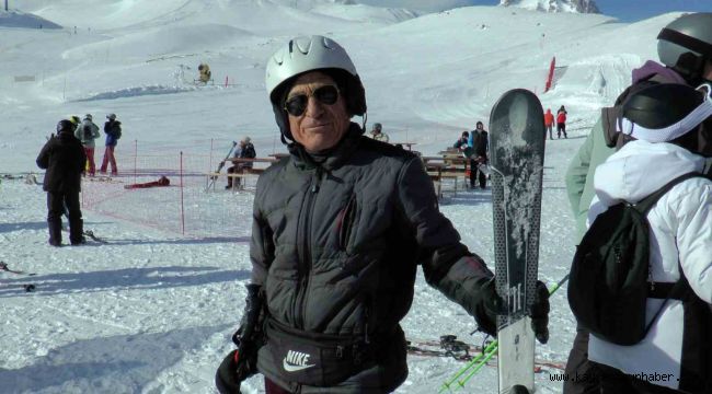 80 yaşında kayak tutkusu: 10 yaşında başladığı kayağı 70 yıldır bırakmıyor
