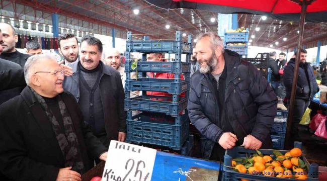 Başkan Büyükkılıç, İldem pazarı esnafı ile buluştu