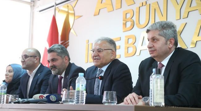 Başkan Büyükkılıç: "Yeni projelerimiz ile hiçbir talebi geri çevirmeden değerlendireceğiz"