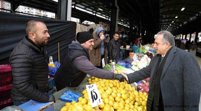 Başkan Yalçın'a ilgi yoğun