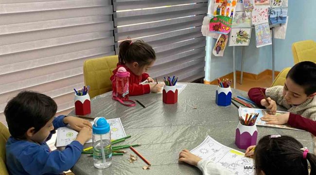 Büyükşehir'in 'çocuklara özel' kütüphanesinde yarıyıl tatil yoğunluğu