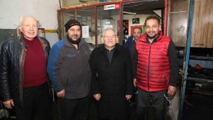 Esnaf dostu Başkan Büyükkılıç, sanayi esnafını ziyaret etti