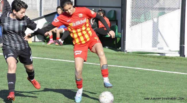 Kadınlar 1. Lig B Grubu: Kayseri Kadın FK: 1 - Kocaeli Bayan FK:1