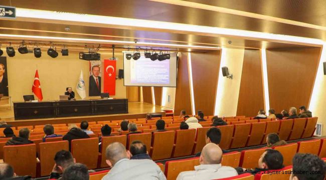 Talas personeline iş güvenliği eğitimi