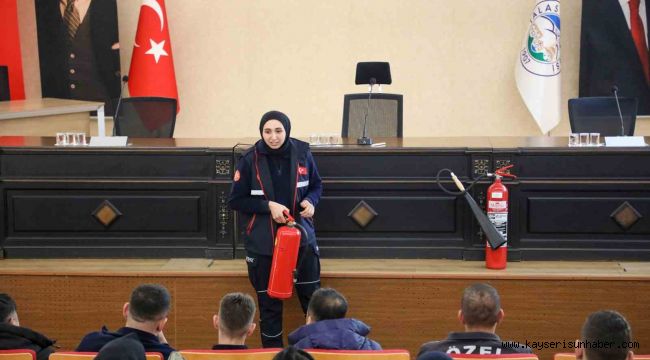 Talas personeline yangın eğitimi