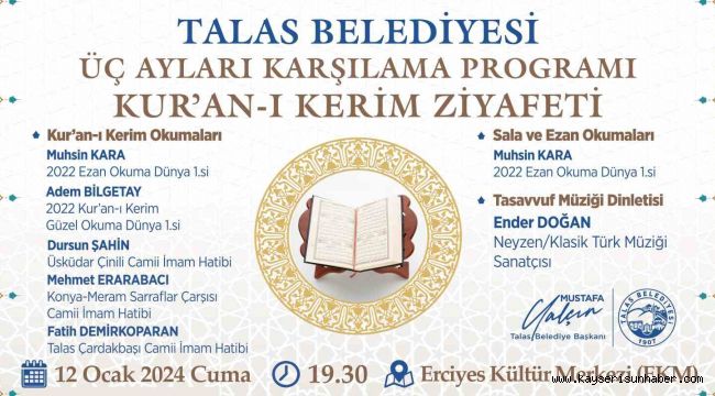 Talas'ta Kur'an ziyafeti