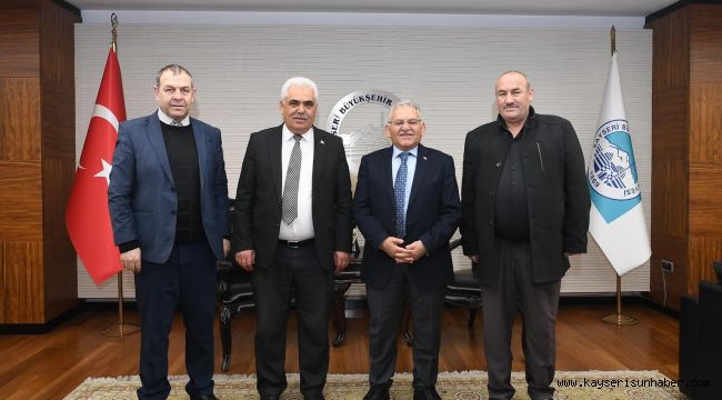 Başkan Büyükkılıç, Halk Otobüsçüleri Odası yönetimini ağırladı