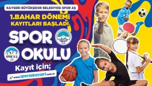 Büyükşehir Spor AŞ 1'inci bahar dönemi spor okulları kayıtları başladı